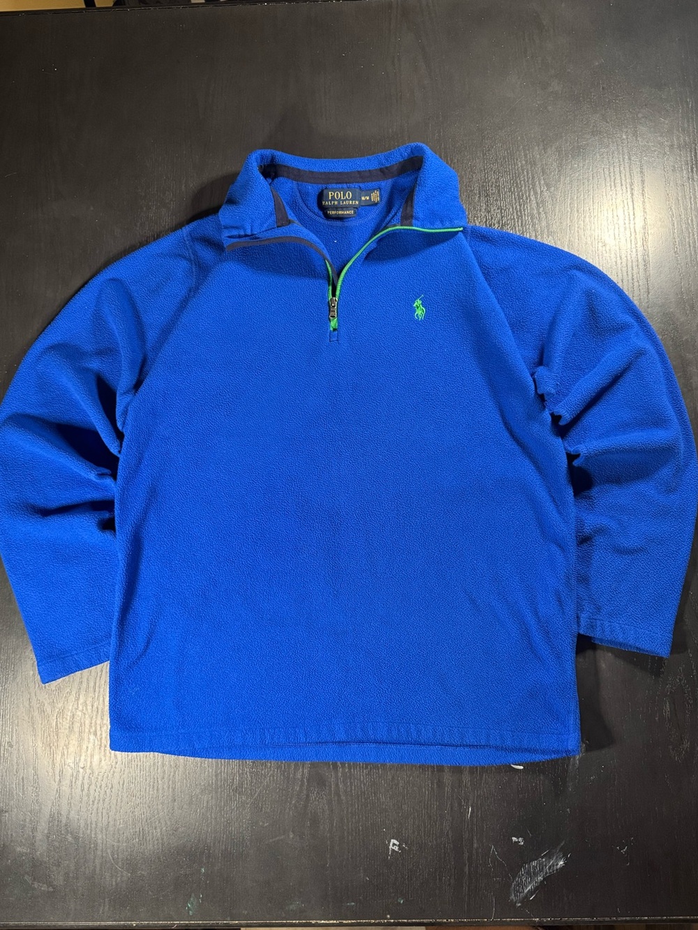 Polo Ralph Lauren Performance Blue Fleece Quarter Zip Pullover Men’s M